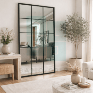 Espejo Ventana Cuerpo Completo Marco En Herrería 180cm x 100cm