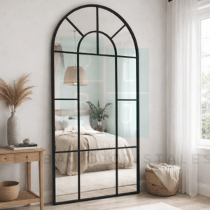 Espejo Tipo Ventana Arco Marco En Herrería 180cm x 100cm