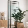 Espejo Rectangular Cuerpo Completo Decorativo Marco En Herrería 180cm x 100cm