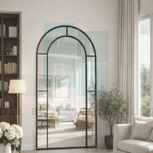 Espejo Diseño Ventana Marco de Hierro 180x100cm