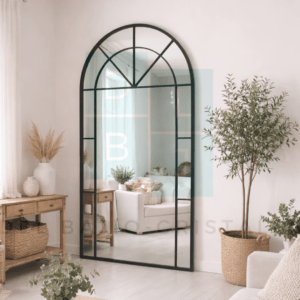 Espejo Diseño Ventana Arco Marco de Hierro 180x100cm