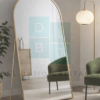 Espejo Arqueado Cuerpo Completo Marco En Herrería 180cm x 90cm Con Pie De Apoyo - Imagen 2