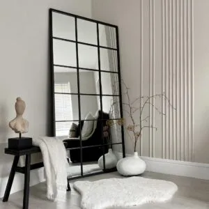 Espejo Ventana Cuerpo Completo Marco En Herrería 180cm x 100cm