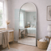 Espejo Arqueado Cuerpo Completo Marco En Herrería 180cm x 70cm Con Pie De Apoyo - Imagen 4