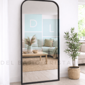 Espejo Rectangular Esquinas Redondeadas Marco En Herrería 180cm x 90cm