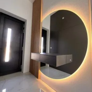 Espejo Circular 130cm De Diámetro Con Luz Led