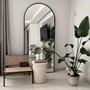 Espejo Arqueado Cuerpo Completo Marco en Herrería 180cm x 80cm