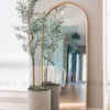 Espejo Arqueado Cuerpo Completo Marco en Herrería 180cm x 60cm