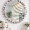 Espejo Circular Marco En Herrería Esferas Decorativas 100cm de diametro