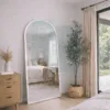 Espejo Arqueado Cuerpo Completo Marco En Herrería 180cm x 80cm Con Pie De Apoyo - Imagen 5