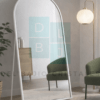 Espejo Arqueado Cuerpo Completo Marco En Herrería 180cm x 90cm Con Pie De Apoyo - Imagen 4
