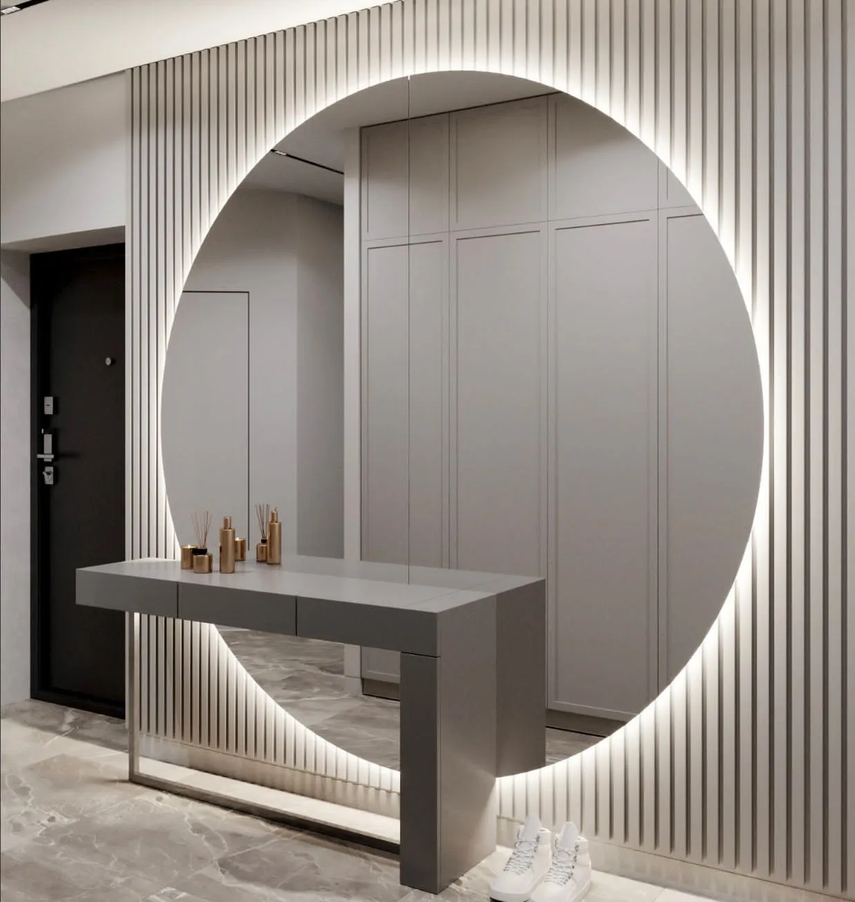 Espejo Circular 140cm De Diámetro Con Luz Led - Imagen 3