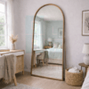 Espejo Arqueado Cuerpo Completo Marco En Herrería 180cm x 70cm Con Pie De Apoyo - Imagen 5