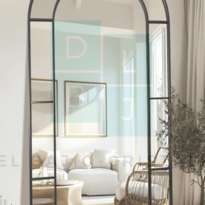 Espejo Diseño Ventana Marco de Hierro 180x100cm