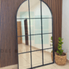 Espejo Ventana Arco con Diseño de Cuadrícula Marco En Herreria 180cm x 100cm - Imagen 2