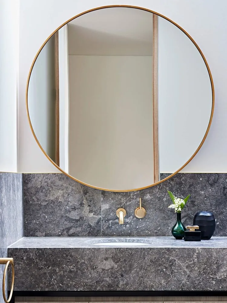 Espejo Circular Marco En Herrería Al Ras 110cm De Diámetro - Imagen 2