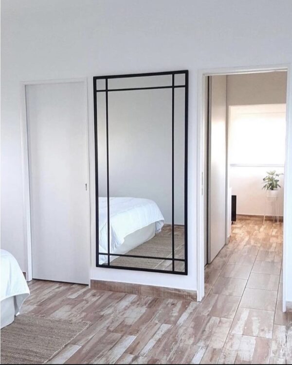 Espejo Rectangular Cuerpo Completo Marco En Herrería 180cm x 100cm