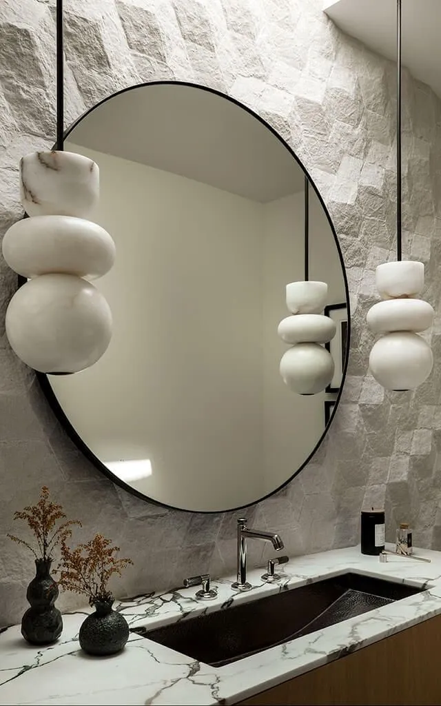 Espejo Circular Marco En Herrería Al Ras 110cm De Diámetro - Imagen 4