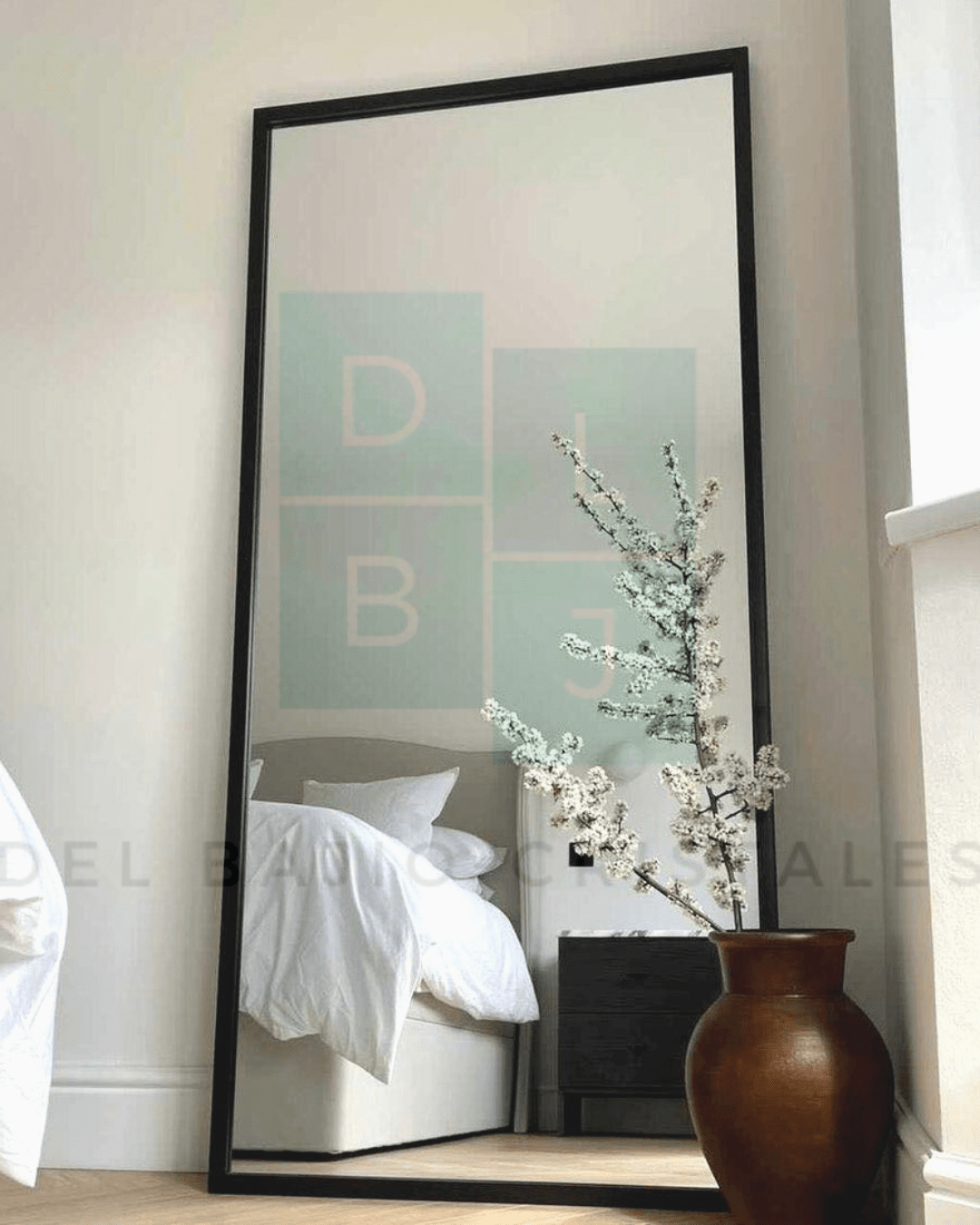 Espejo Rectangular Cuerpo Completo Marco En Herrería 180cm x 90cm