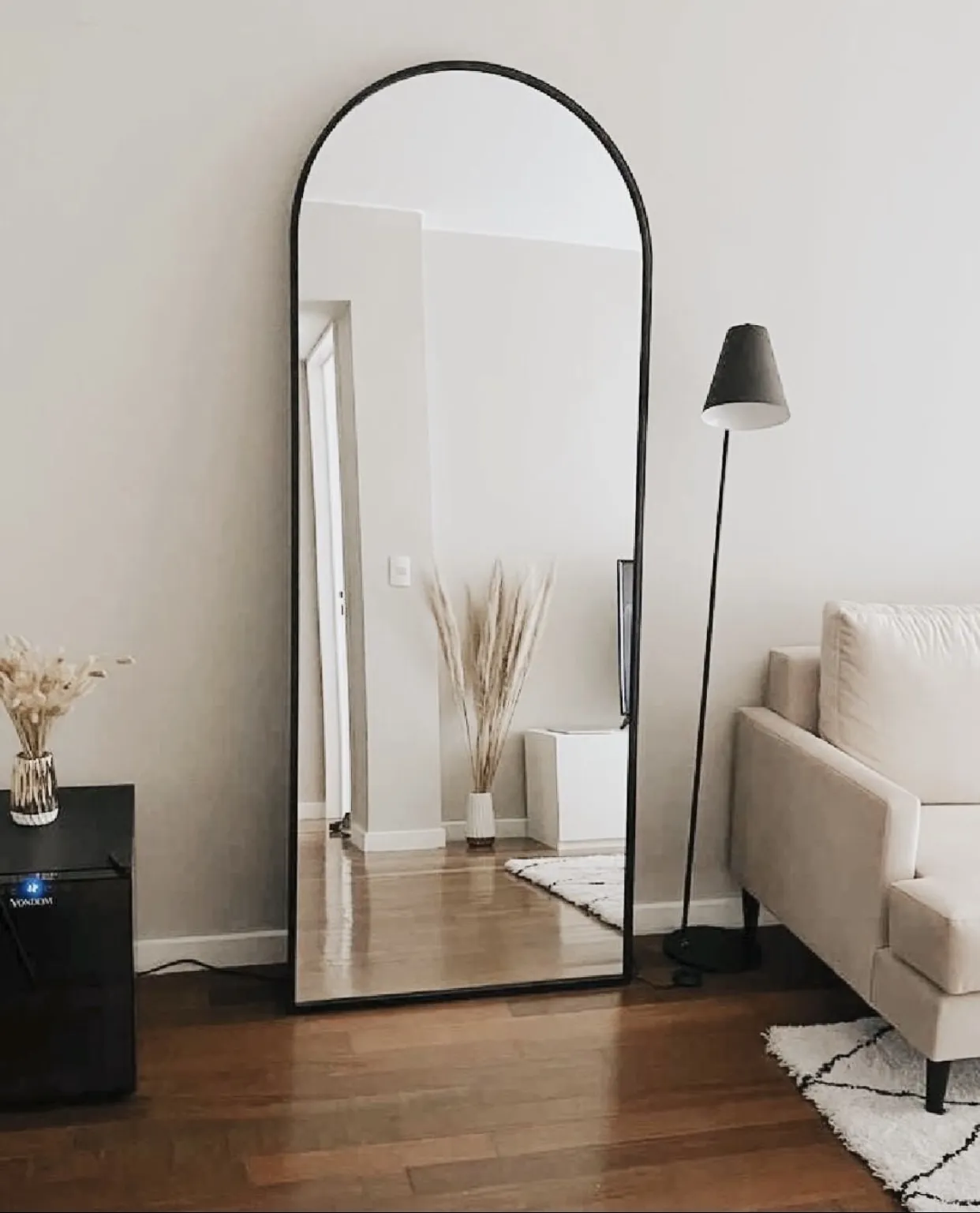 Espejo Arqueado Cuerpo Completo Marco en Herrería 180cm x 70cm - Imagen 2