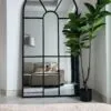 Espejo Tipo Ventana Arqueada Marco En Herrería 180cm x 100cm