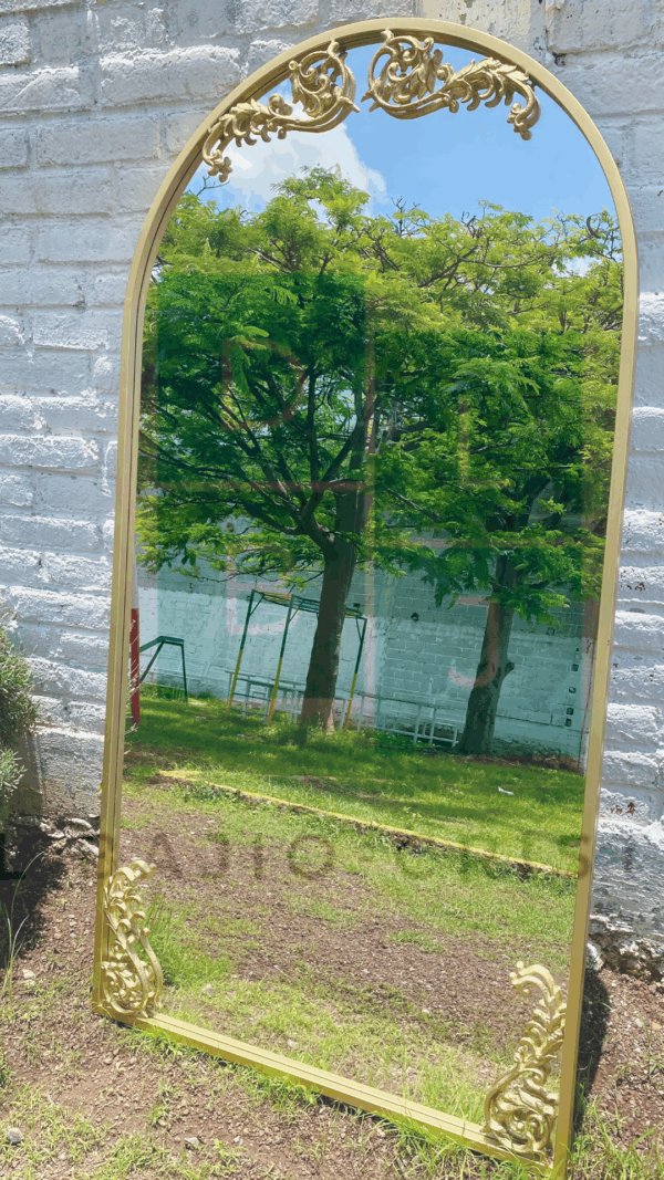 Espejo Arqueado Vintage Marco En Herrería 180cm x 80cm - Imagen 4