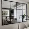 Espejo Ventana Rectangular Marco En Herrería 130cm x 100cm - Imagen 2