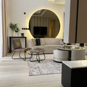 Espejo Circular 140cm De Diámetro Con Luz Led