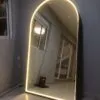 Espejo Arqueado Marco en Herrería 200cm x 100cm Con Luz Led Neón