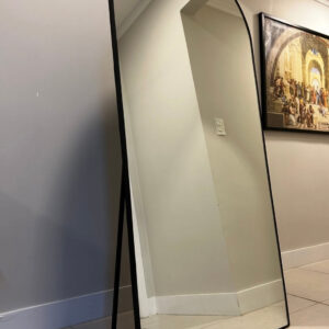 Espejo Arqueado Cuerpo Completo Marco En Herrería 180cm x 90cm Con Pie De Apoyo